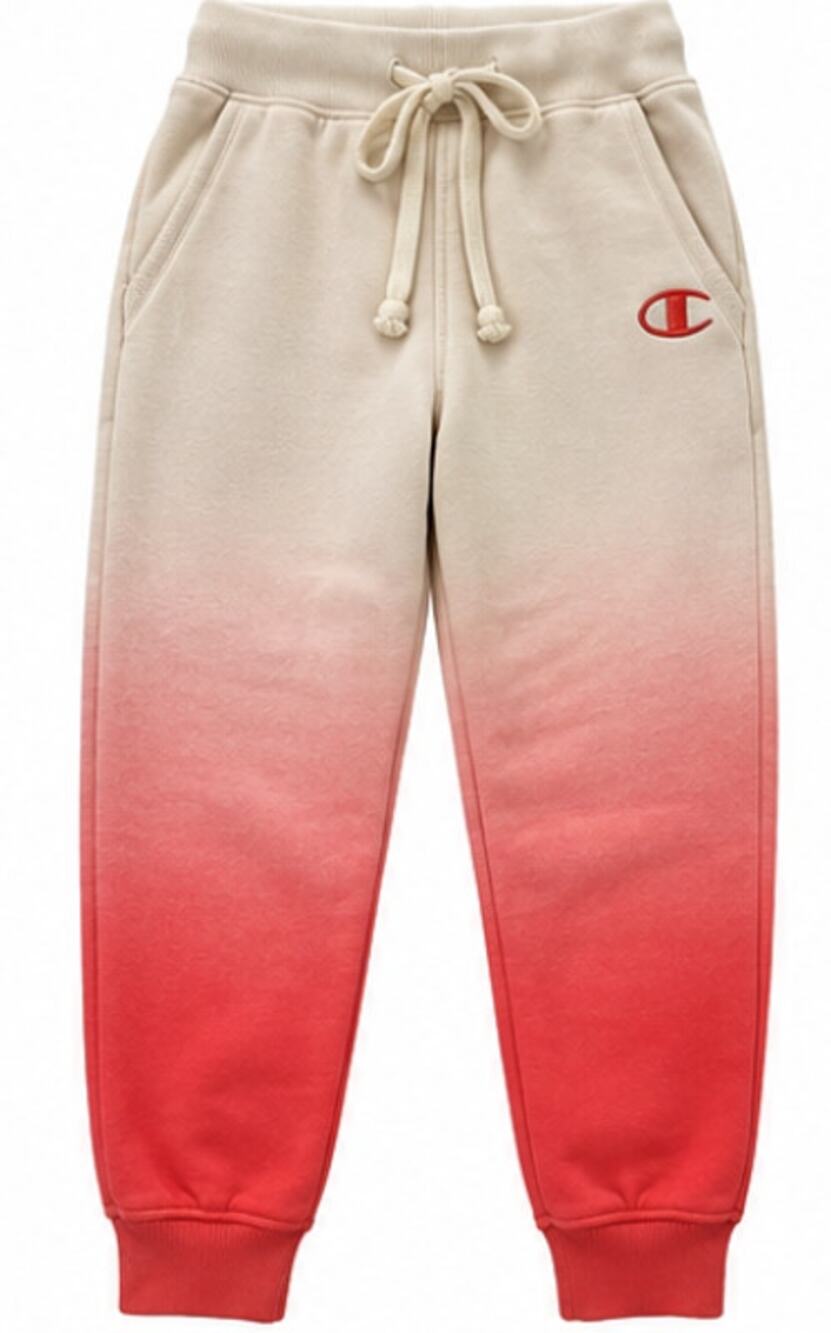 Champion Women's Powerblend Jogger Pants XS Cream Coral Specialty Dye GF937D